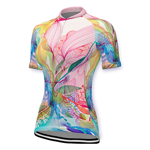 21Grams Women's Short Sleeve Cycling Jersey Spandex Pink Floral Botanical Bike Top Mountain Bike MTB Road Bike Cycling Breathable Sports Clothing Apparel / Stretchy / Athleisure
21Grams Women's Short Sleeve Cycling Jersey Spandex Pink Floral Botanical Bike Top Mountain Bike MTB Road Bike Cycling Breathable Sports Clothing Apparel / Stretchy / Athleisure