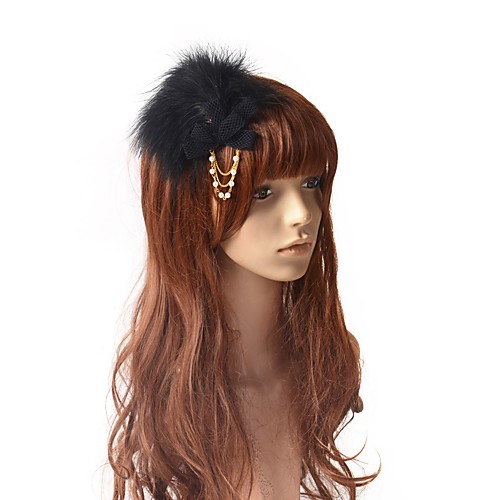 1920s Retro Feather / Fabric Fascinators with Feather / Faux Pearl / Chain 1 Piece Special Occasion / Party / Evening Headpiece
1920s Retro Feather / Fabric Fascinators with Feather / Faux Pearl / Chain 1 Piece Special Occasion / Party / Evening Headpiece