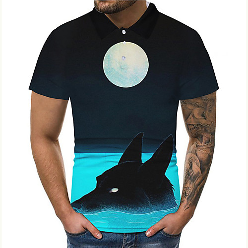 Men's Polo 3D Print Graphic Prints Moon Button-Down Print Short Sleeve Casual Tops Casual Designer Big and Tall Black
Men's Polo 3D Print Graphic Prints Moon Button-Down Print Short Sleeve Casual Tops Casual Designer Big and Tall Black