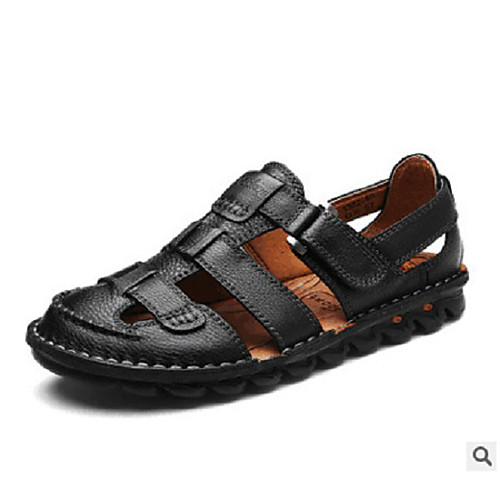 Men's Sandals Casual Beach Daily Outdoor Walking Shoes Cowhide Breathable Non-slipping Dark Brown Black Summer
Men's Sandals Casual Beach Daily Outdoor Walking Shoes Cowhide Breathable Non-slipping Dark Brown Black Summer