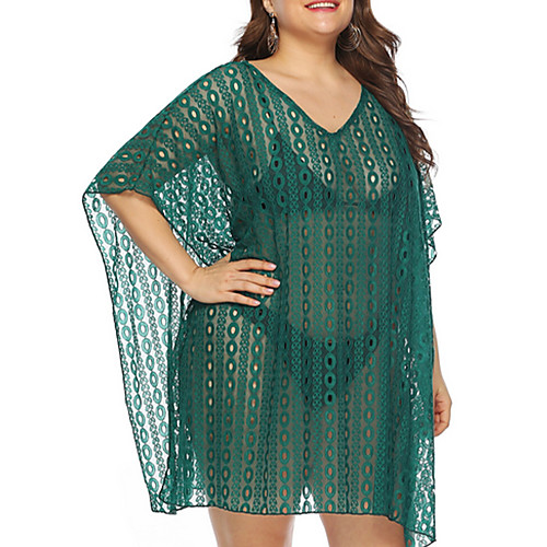 Women's Cover-Up Swimsuit Solid Colored Normal Swimwear Bathing Suits Green
Women's Cover-Up Swimsuit Solid Colored Normal Swimwear Bathing Suits Green
