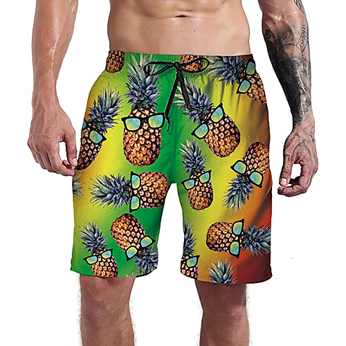 Men's Casual Athleisure Daily Holiday Shorts Pants Pineapple 3D Print Short Drawstring Pocket Elastic Drawstring Design 1 2 3
Men's Casual Athleisure Daily Holiday Shorts Pants Pineapple 3D Print Short Drawstring Pocket Elastic Drawstring Design 1 2 3