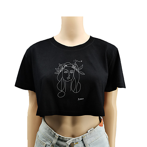 Women's Crop Top Tee / T-shirt Crop Top Crew Neck Sport Athleisure T Shirt Top Short Sleeves Breathable Soft Comfortable Everyday Use Street Casual Daily Outdoor
Women's Crop Top Tee / T-shirt Crop Top Crew Neck Sport Athleisure T Shirt Top Short Sleeves Breathable Soft Comfortable Everyday Use Street Casual Daily Outdoor