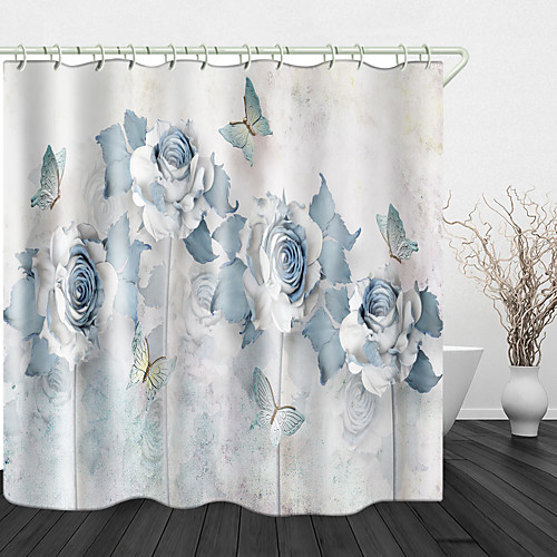 Beautiful flower Butterfly Print Waterproof Fabric Shower Curtain for Bathroom Home Decor Covered Bathtub Curtains Liner Includes with Hooks
Beautiful flower Butterfly Print Waterproof Fabric Shower Curtain for Bathroom Home Decor Covered Bathtub Curtains Liner Includes with Hooks