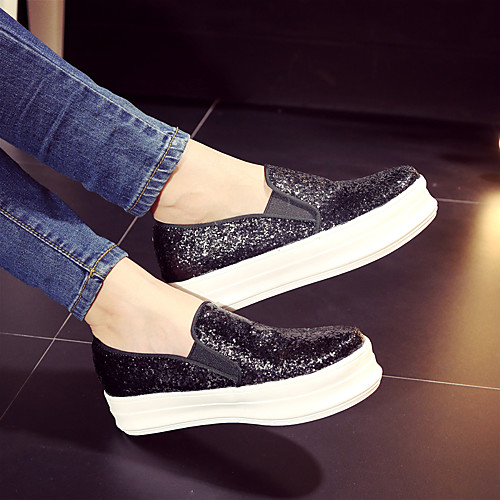 Women's Loafers & Slip-Ons Flat Heel Round Toe PU Synthetics Black Blue Silver
Women's Loafers & Slip-Ons Flat Heel Round Toe PU Synthetics Black Blue Silver