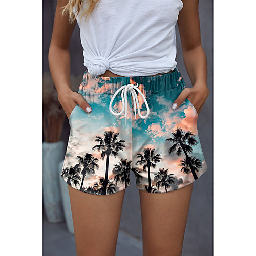 Women's Stylish Basic Comfort Beach Weekend Active Pants Leaf Landscape Short Sporty Elastic Drawstring Design Print Blue
Women's Stylish Basic Comfort Beach Weekend Active Pants Leaf Landscape Short Sporty Elastic Drawstring Design Print Blue