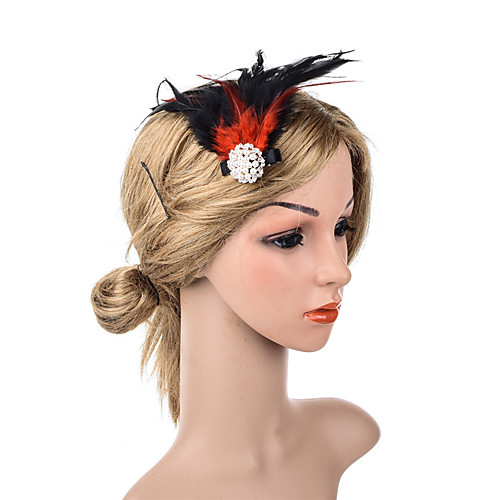 Retro Pearl Feathers Headpiece with Feather 1 Piece Special Occasion / Party / Evening Headpiece
Retro Pearl Feathers Headpiece with Feather 1 Piece Special Occasion / Party / Evening Headpiece