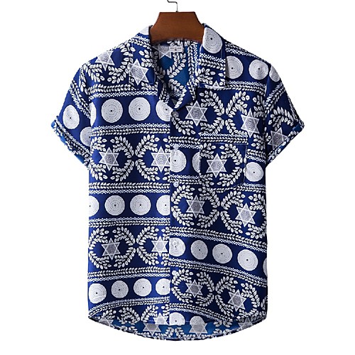 Men's Shirt 3D Print Graphic Prints Print Short Sleeve Vacation Tops Blue
Men's Shirt 3D Print Graphic Prints Print Short Sleeve Vacation Tops Blue
