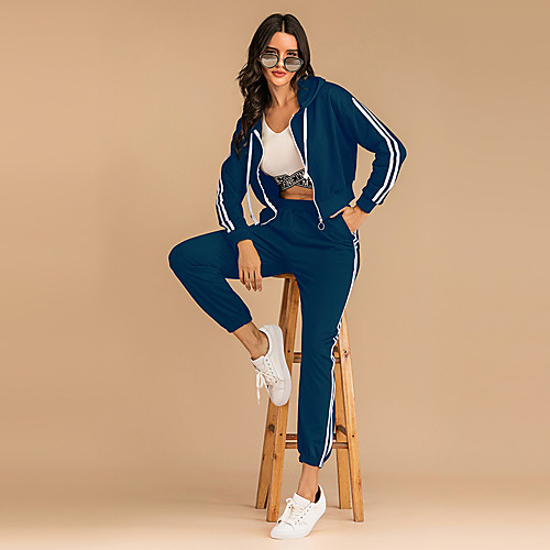 Women's Basic Streetwear Plain Daily Two Piece Set Hoodies & Sweatshirts Tracksuit Pant Drawstring Patchwork Tops
Women's Basic Streetwear Plain Daily Two Piece Set Hoodies & Sweatshirts Tracksuit Pant Drawstring Patchwork Tops