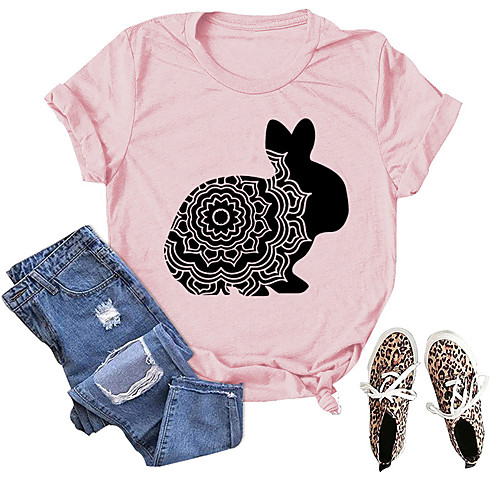 Women's T shirt Graphic Animal Print Round Neck Tops Cotton Basic Basic Top Army green (white font) Retro green (white font) Retro blue (white font)
Women's T shirt Graphic Animal Print Round Neck Tops Cotton Basic Basic Top Army green (white font) Retro green (white font) Retro blue (white font)
