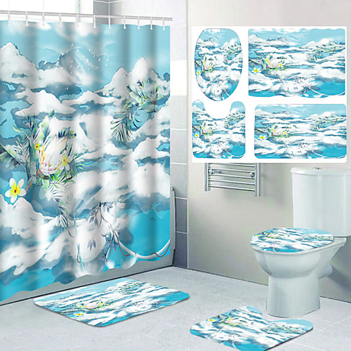 All Kinds of Colorful Flowers and Digital Printing Waterproof Fabric Shower Curtains for Bathroom Home Decoration Curtains with Hooks Bathroom Four-piece Set
All Kinds of Colorful Flowers and Digital Printing Waterproof Fabric Shower Curtains for Bathroom Home Decoration Curtains with Hooks Bathroom Four-piece Set