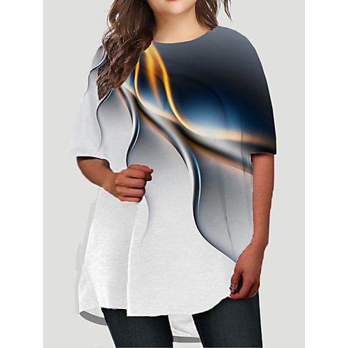 Women's Plus Size Graphic Print Basic Short Sleeve All Seasons Short Mini Dress T Shirt Dress Tee Dress White
Women's Plus Size Graphic Print Basic Short Sleeve All Seasons Short Mini Dress T Shirt Dress Tee Dress White