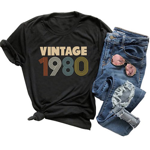 40th birthday gift womens t shirt retro birthday party vintage 1979 original parts cute funny summer casual music tees tops (dark grey, medium)
40th birthday gift womens t shirt retro birthday party vintage 1979 original parts cute funny summer casual music tees tops (dark grey, medium)