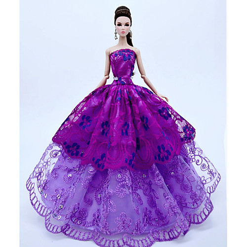 Doll accessories Doll Clothes Doll Dress Wedding Dress Party / Evening Dresses Wedding Ball Gown Lace Tulle Lace Cotton Blend Silk / Cotton Blend For 11.5 Inch Doll Handmade Toy for Girl's Birthday
Doll accessories Doll Clothes Doll Dress Wedding Dress Party / Evening Dresses Wedding Ball Gown Lace Tulle Lace Cotton Blend Silk / Cotton Blend For 11.5 Inch Doll Handmade Toy for Girl's Birthday