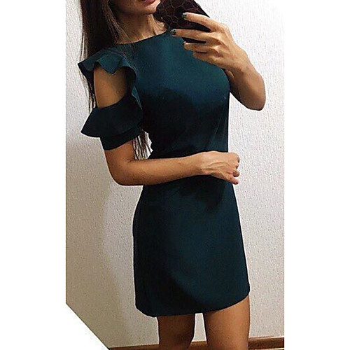 Women's Shift Dress Short Mini Dress Light Blue Pink ArmyGreen Red Short Sleeve Solid Color Ruffle Summer Round Neck Casual 2021 S M L XL XXL
Women's Shift Dress Short Mini Dress Light Blue Pink ArmyGreen Red Short Sleeve Solid Color Ruffle Summer Round Neck Casual 2021 S M L XL XXL