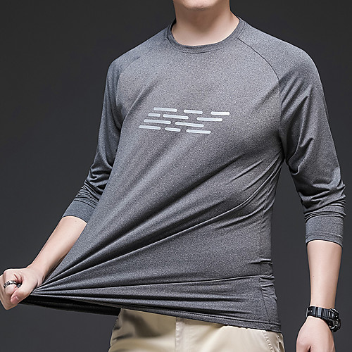 Men's T shirt Hiking Tee shirt Long Sleeve Tee Tshirt Top Outdoor Lightweight Breathable Quick Dry Stretchy Autumn / Fall Spring Polyester Dark Grey Black Light Grey Fishing Climbing Camping / Hiking
Men's T shirt Hiking Tee shirt Long Sleeve Tee Tshirt Top Outdoor Lightweight Breathable Quick Dry Stretchy Autumn / Fall Spring Polyester Dark Grey Black Light Grey Fishing Climbing Camping / Hiking