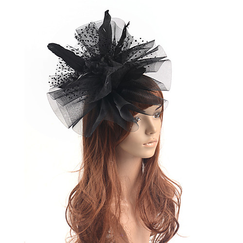 Elegant Retro Tulle Fascinators with Feather / Floral 1 Piece Special Occasion / Party / Evening Headpiece
Elegant Retro Tulle Fascinators with Feather / Floral 1 Piece Special Occasion / Party / Evening Headpiece