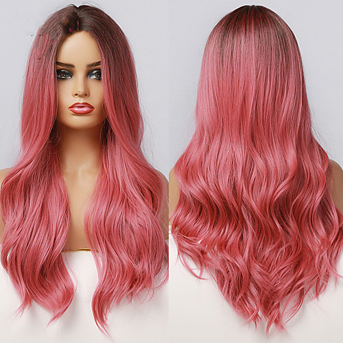 Ombre Ash Black Pink Long Body Wave Middle Part Synthetic Wigs Heat Resistant Cosplay Wigs for Black Women Fiber
Ombre Ash Black Pink Long Body Wave Middle Part Synthetic Wigs Heat Resistant Cosplay Wigs for Black Women Fiber
