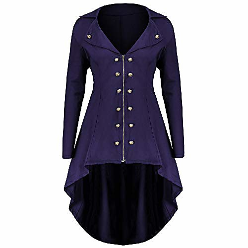 doric ladies overcoat and jackets, women's fashion button zipper long sleeve tunic plus size irregular hem turn-down collar novelty coat purple
doric ladies overcoat and jackets, women's fashion button zipper long sleeve tunic plus size irregular hem turn-down collar novelty coat purple