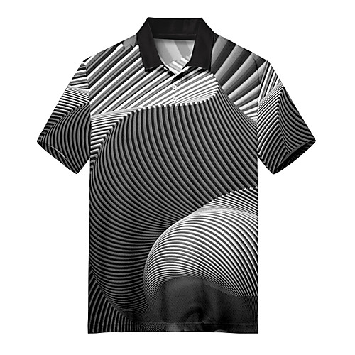 Men's Polo 3D Print Lightning Optical Illusion Button-Down Print Short Sleeve Casual Tops Casual Fashion Soft Breathable Black
Men's Polo 3D Print Lightning Optical Illusion Button-Down Print Short Sleeve Casual Tops Casual Fashion Soft Breathable Black