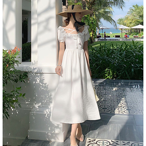 A-Line Minimalist Elegant Holiday Homecoming Dress Scoop Neck Short Sleeve Ankle Length Spandex with Bow(s) 2021
A-Line Minimalist Elegant Holiday Homecoming Dress Scoop Neck Short Sleeve Ankle Length Spandex with Bow(s) 2021