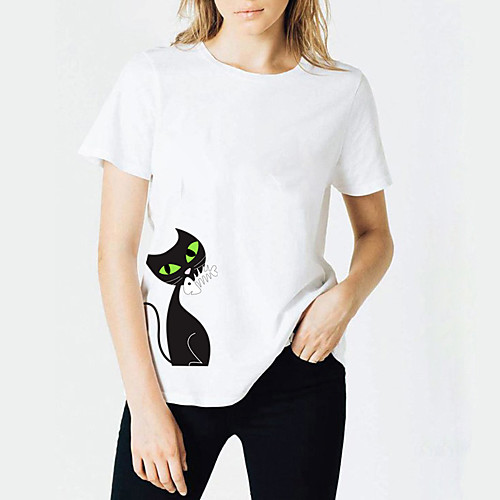 Women's T shirt Letter Print Round Neck Tops Cotton Basic Basic Top White Black Purple
Women's T shirt Letter Print Round Neck Tops Cotton Basic Basic Top White Black Purple