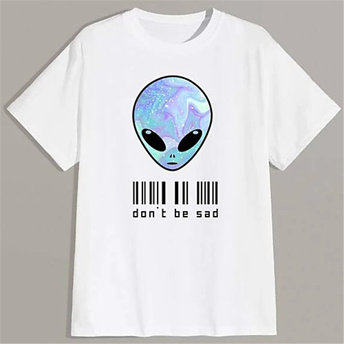 Men's T shirt Hot Stamping Graphic Prints Alien Print Short Sleeve Daily Tops 100% Cotton Basic Fashion Classic White
Men's T shirt Hot Stamping Graphic Prints Alien Print Short Sleeve Daily Tops 100% Cotton Basic Fashion Classic White
