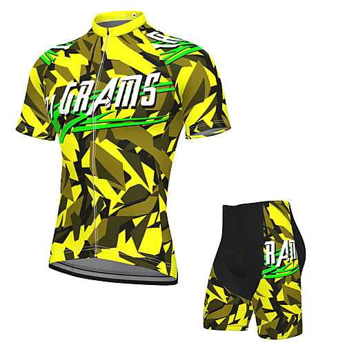 Men's Short Sleeve Cycling Jersey with Shorts Spandex Black / Yellow Bike Breathable Quick Dry Sports Graphic Mountain Bike MTB Road Bike Cycling Clothing Apparel / Stretchy / Athletic / Athleisure
Men's Short Sleeve Cycling Jersey with Shorts Spandex Black / Yellow Bike Breathable Quick Dry Sports Graphic Mountain Bike MTB Road Bike Cycling Clothing Apparel / Stretchy / Athletic / Athleisure