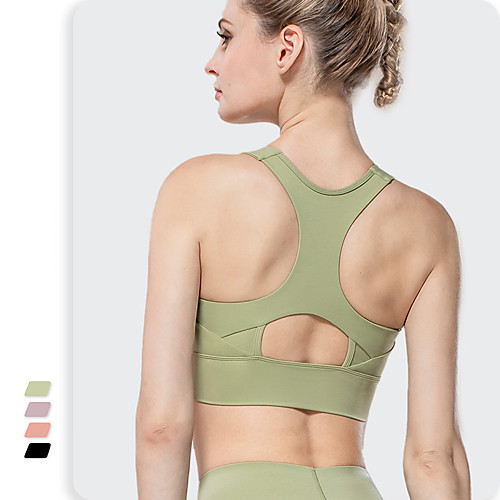 Women's Sports Bra Bra Top Wirefree Nylon Spandex Yoga Fitness Gym Workout Breathable Soft Push Up Padded Medium Support White Black Pink Green Gray Solid Colored / Stretchy / Athletic / Athleisure
Women's Sports Bra Bra Top Wirefree Nylon Spandex Yoga Fitness Gym Workout Breathable Soft Push Up Padded Medium Support White Black Pink Green Gray Solid Colored / Stretchy / Athletic / Athleisure