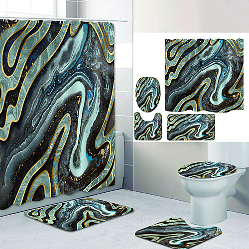 Plain Color Series14 Digital Printing Four-piece Set Shower Curtains and Hooks Modern Polyester Machine Made Waterproof Bathroom
Plain Color Series14 Digital Printing Four-piece Set Shower Curtains and Hooks Modern Polyester Machine Made Waterproof Bathroom