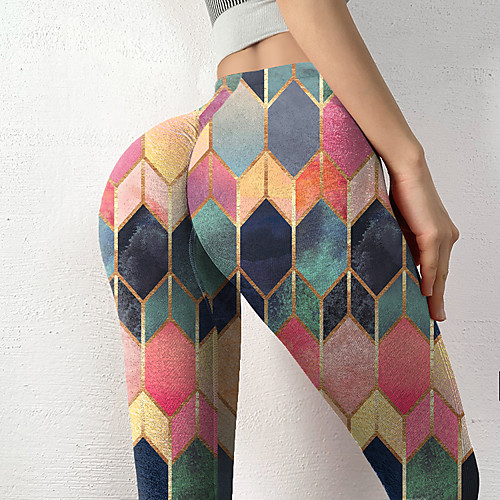 Women's Stylish Novelty Comfort Leisure Sports Weekend Leggings Pants Color Block Geometry Ankle-Length Sporty Elastic Waist Print Rainbow
Women's Stylish Novelty Comfort Leisure Sports Weekend Leggings Pants Color Block Geometry Ankle-Length Sporty Elastic Waist Print Rainbow