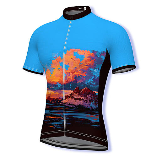 21Grams Men's Short Sleeve Cycling Jersey Spandex Blue Bike Top Mountain Bike MTB Road Bike Cycling Breathable Quick Dry Sports Clothing Apparel / Athleisure
21Grams Men's Short Sleeve Cycling Jersey Spandex Blue Bike Top Mountain Bike MTB Road Bike Cycling Breathable Quick Dry Sports Clothing Apparel / Athleisure