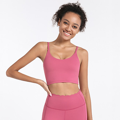 Women's Spaghetti Strap Sports Bra Light Support Open Back Removable Pad Solid Color Black Pink Fuchsia Gray Spandex Yoga Fitness Gym Workout Bra Top Sport Activewear Breathable Quick Dry Comfortable
Women's Spaghetti Strap Sports Bra Light Support Open Back Removable Pad Solid Color Black Pink Fuchsia Gray Spandex Yoga Fitness Gym Workout Bra Top Sport Activewear Breathable Quick Dry Comfortable