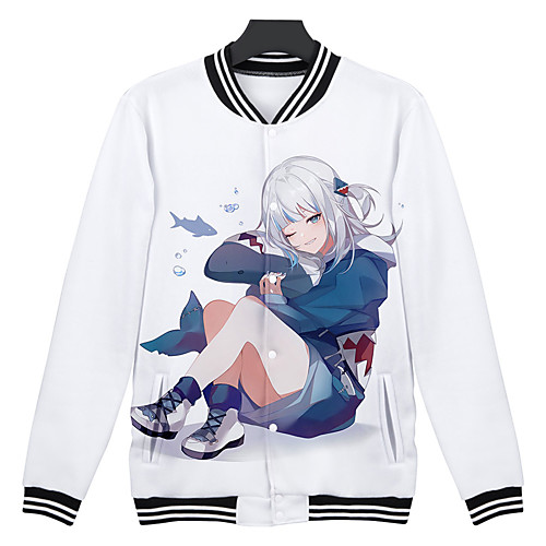 Inspired by Gawr gura Cosplay Cosplay Costume 100% Polyester Graphic Printing Coat For Men's / Women's
Inspired by Gawr gura Cosplay Cosplay Costume 100% Polyester Graphic Printing Coat For Men's / Women's