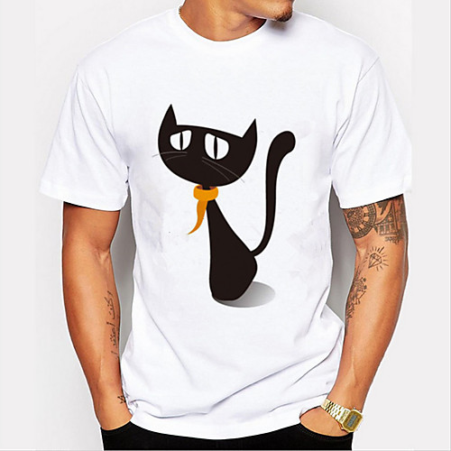 Men's Tee / T-shirt Pure Color Crew Neck Cat Sport Athleisure T Shirt Top Short Sleeves Breathable Soft Comfortable Everyday Use Street Casual Daily Outdoor
Men's Tee / T-shirt Pure Color Crew Neck Cat Sport Athleisure T Shirt Top Short Sleeves Breathable Soft Comfortable Everyday Use Street Casual Daily Outdoor