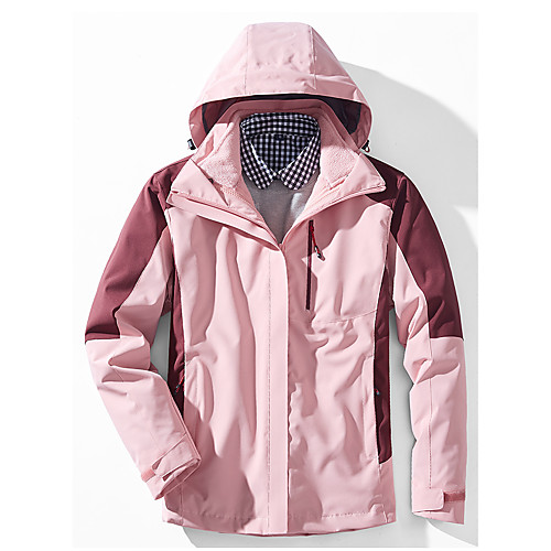 Women's Hiking Softshell Jacket Hiking 3-in-1 Jackets Winter Outdoor Patchwork Waterproof Lightweight Windproof Breathable Outerwear Jacket Top Full Length Visible Zipper Ski / Snowboard Fishing
Women's Hiking Softshell Jacket Hiking 3-in-1 Jackets Winter Outdoor Patchwork Waterproof Lightweight Windproof Breathable Outerwear Jacket Top Full Length Visible Zipper Ski / Snowboard Fishing