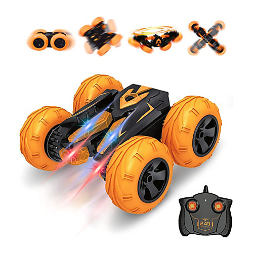 Toy Car Remote Control Car High Speed Rechargeable 360° Rotation Remote Control / RC Double Sided Buggy (Off-road) Stunt Car Racing Car 2.4G For Kid's Adults' Gift