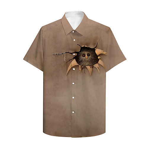 Men's Shirt 3D Print Graphic Prints Animal Button-Down Print Short Sleeve Daily Tops Casual Designer Big and Tall Brown
Men's Shirt 3D Print Graphic Prints Animal Button-Down Print Short Sleeve Daily Tops Casual Designer Big and Tall Brown