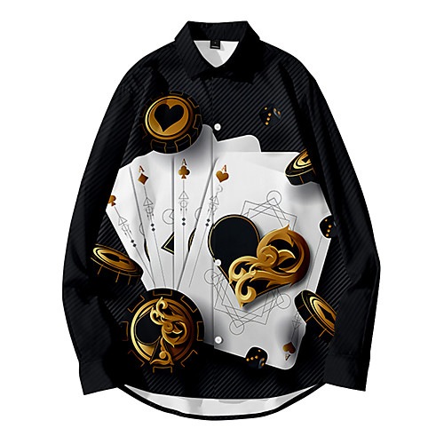 Men's Shirt 3D Print Graphic Prints Button-Down 3D Print Long Sleeve Daily Tops Casual Fashion Hawaiian Black
Men's Shirt 3D Print Graphic Prints Button-Down 3D Print Long Sleeve Daily Tops Casual Fashion Hawaiian Black