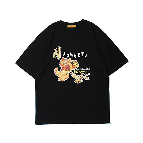 Men's Unisex T shirt Hot Stamping Cartoon Graphic Prints Plus Size Print Short Sleeve Casual Tops 100% Cotton Basic Casual Fashion Black Gray
Men's Unisex T shirt Hot Stamping Cartoon Graphic Prints Plus Size Print Short Sleeve Casual Tops 100% Cotton Basic Casual Fashion Black Gray