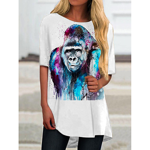 Women's T Shirt Dress Tee Dress Short Mini Dress Blue Half Sleeve Print Animal Print Spring Summer Round Neck Casual 2021 S M L XL XXL 3XL
Women's T Shirt Dress Tee Dress Short Mini Dress Blue Half Sleeve Print Animal Print Spring Summer Round Neck Casual 2021 S M L XL XXL 3XL