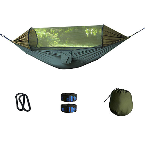 Camping Hammock with Pop Up Mosquito Net Outdoor Breathability Folding Nylon for 1 - 2 person Camping Army Green 240140 cm Pop Up Design
Camping Hammock with Pop Up Mosquito Net Outdoor Breathability Folding Nylon for 1 - 2 person Camping Army Green 240140 cm Pop Up Design