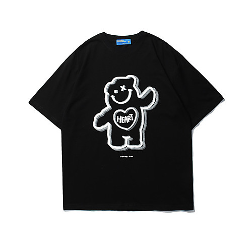 Men's Unisex T shirt Hot Stamping Graphic Prints Bear Plus Size Print Short Sleeve Casual Tops 100% Cotton Basic Casual Fashion Black Red
Men's Unisex T shirt Hot Stamping Graphic Prints Bear Plus Size Print Short Sleeve Casual Tops 100% Cotton Basic Casual Fashion Black Red