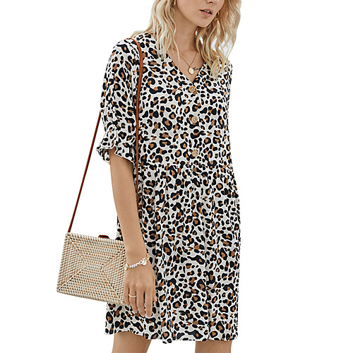 Women's Shift Dress Knee Length Dress White Red Khaki Half Sleeve Print Print Summer V Neck Casual 2021 S M L XL
Women's Shift Dress Knee Length Dress White Red Khaki Half Sleeve Print Print Summer V Neck Casual 2021 S M L XL