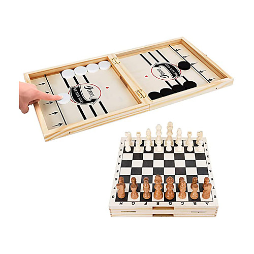Sling Puck Game Paced & International Chess 2 in 1 Table Desktop Battle Large Winner Board Game Toys Ice Hockey Game for Adults and Kids Parent-Child Game (22 x 11 in)
Sling Puck Game Paced & International Chess 2 in 1 Table Desktop Battle Large Winner Board Game Toys Ice Hockey Game for Adults and Kids Parent-Child Game (22 x 11 in)