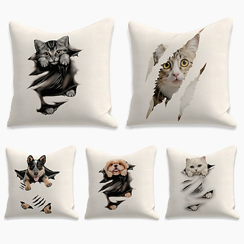 Cushion Cover 5PCS Linen Soft Print Square Throw Pillow Cover Cushion Case Pillowcase for Sofa Bedroom 45 x 45 cm (18 x 18 Inch) Superior Quality Mashine Washable
Cushion Cover 5PCS Linen Soft Print Square Throw Pillow Cover Cushion Case Pillowcase for Sofa Bedroom 45 x 45 cm (18 x 18 Inch) Superior Quality Mashine Washable
