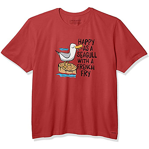 Men's Tees T shirt Hot Stamping Graphic Prints Bird Animal Print Short Sleeve Casual Tops 100% Cotton Basic Designer Big and Tall Red
Men's Tees T shirt Hot Stamping Graphic Prints Bird Animal Print Short Sleeve Casual Tops 100% Cotton Basic Designer Big and Tall Red