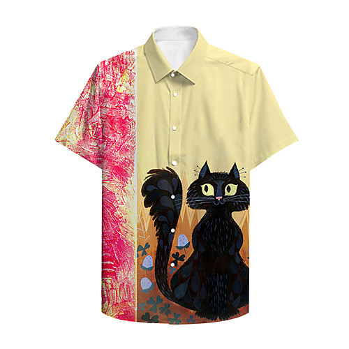 Men's Shirt Other Prints Graphic Animal Button-Down Print Short Sleeve Daily Tops Fashion Classic Yellow
Men's Shirt Other Prints Graphic Animal Button-Down Print Short Sleeve Daily Tops Fashion Classic Yellow