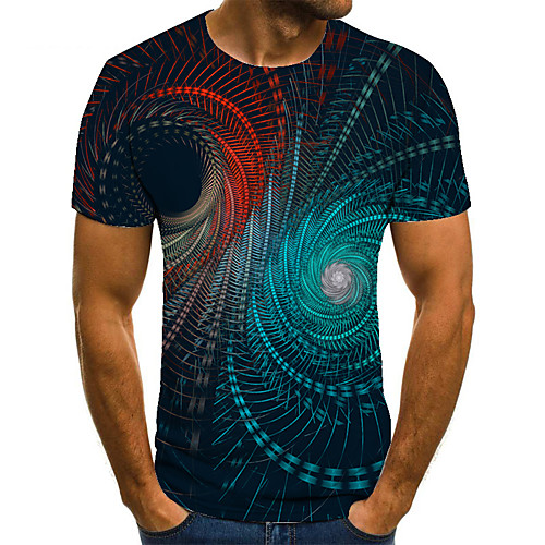 Men's T shirt 3D Print Geometric 3D Print Print Short Sleeve Casual Tops Casual Fashion Khaki
Men's T shirt 3D Print Geometric 3D Print Print Short Sleeve Casual Tops Casual Fashion Khaki
