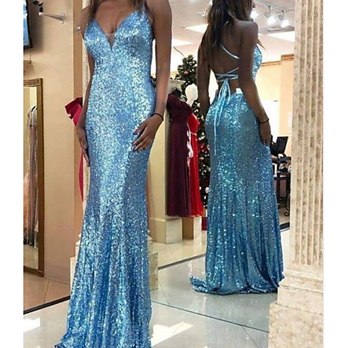 Sheath / Column Beautiful Back Sexy Engagement Formal Evening Dress V Neck Sleeveless Floor Length Sequined with Pleats Sequin 2021
Sheath / Column Beautiful Back Sexy Engagement Formal Evening Dress V Neck Sleeveless Floor Length Sequined with Pleats Sequin 2021
